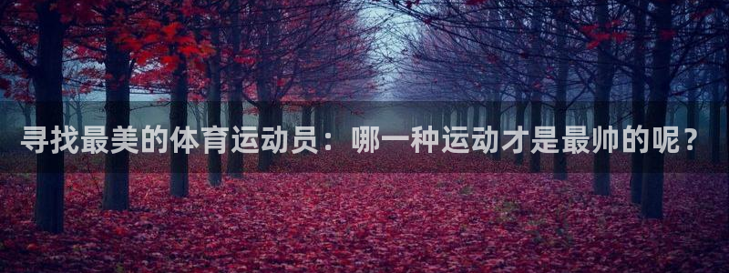 球王会体育：寻找最美的体育运动员：哪一种运动才是最帅的呢？